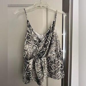 DO + BE Snake Print Top